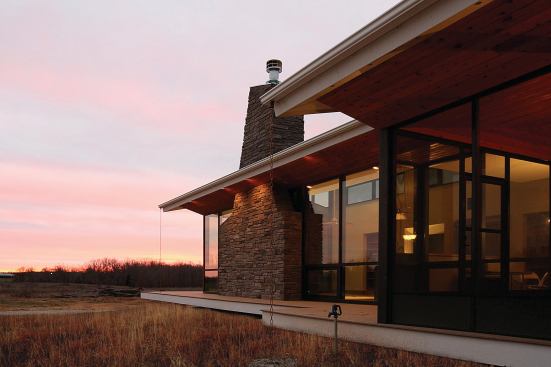 AB Highway Residence, West Plains, Mo. Architect: Core10 Architecture, St. Louis Builder: Feller Construction, West Plains