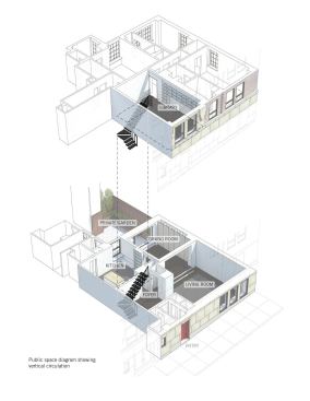 "Look for opportunities to connect vertically," advises the architect, who says that working this way can result in a much more interesting space. 
