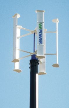 Falcon is a 1.2-kilowatt wind turbine that weighs 350 pounds and has a tower height of 18 feet. It has a cut-in speed of 6 miles per hour and captures wind from any direction. Ideal for off-the-grid applications, the product has an operating noise level of 32 decibels. Wepower Eco. www.wepower.us .