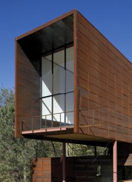 During the improvisational design and construction process, the lofty entertaining pod became known as the Big Tube.