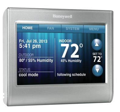 After learning how long it takes a home to heat or cool, Honeywell’s Wi-Fi Smart Thermostat presets temperatures to reach desired conditions when recovering from a low-power away setting. The system alerts users when indoor temperatures and humidity levels differ from preset preferences. The touchscreen features a customizable background. honeywell.com