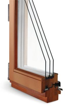 A European import, this triple-glazed window features a beefy wood frame, warm-edge spacers, silicone seals, and gasketed sashes. The highly energy-efficient unit offers R-values of up to 10, according to the company. Intus Windows. www.intuswindows.com .