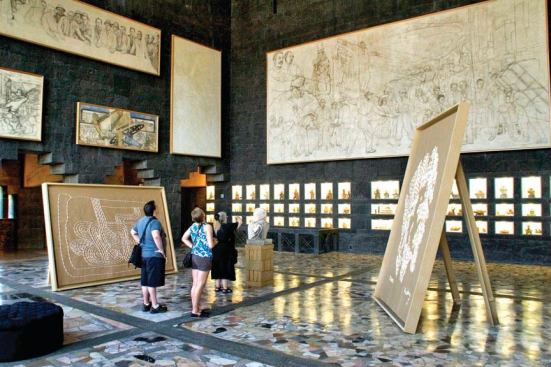 The Anahuacalli, Museum near Mexico City holds Diego Rivera’s studio and collection of pre-Columbian artifacts.