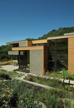 The home's landscape program is drought-resistant. Landscape Architect: Huettl Landscape Architecture, Walnut Creek, Calif.; Architect: Swatt|Miers, Emeryville, Calif., Builder: K. Daniel Kenny & Company, San Ramon, Calif.