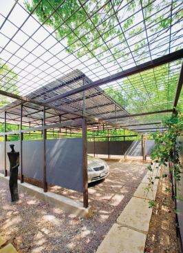 The project's carport.

