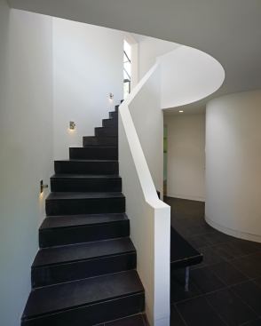 The sculptural stairway after.

