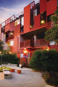 By moving the courtyard to the side of the property and designating it for both the residents and the larger public, O'Herlihy tweaked standard distinctions between public and private land.

