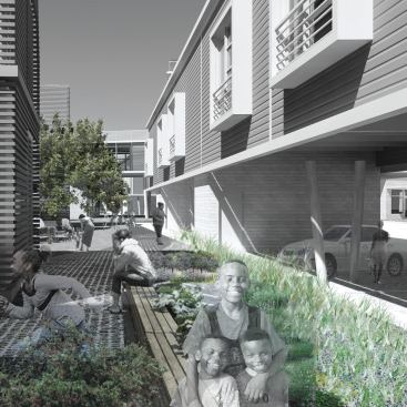 With the environment front and center, the plan calls for alternative energy sources and sustainable strategies such as rainwater collection, graywater reuse, and recycled-content materials inside and outside the buildings.