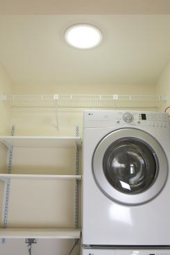 Skylight

Energy Star–rated, the Solatube Brighten Up Series tubular skylight provides natural light to the laundry room. The unit includes the manufacturer’s optional light kit for nighttime use. The company offers 10-inch- and 14-inch-diameter models. 888.765.2882. www.solatube.com.