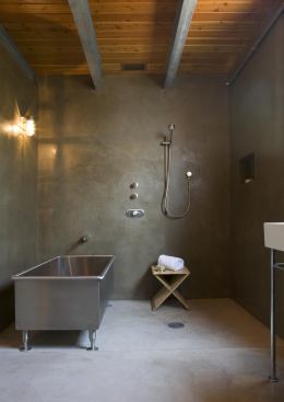 The guesthouse's bath.