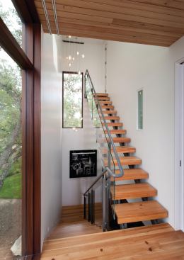 FSC-certified woods are used throughout the house.