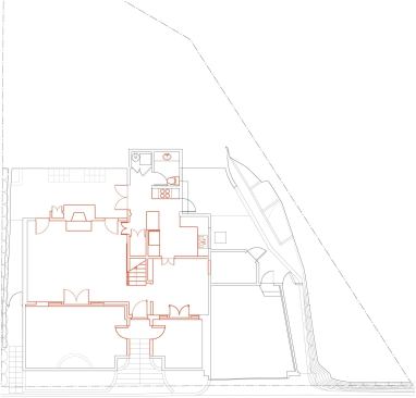 The existing first floor plan before demolition.

