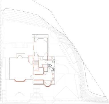 Existing second level before demolition.

