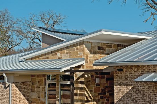 An array of 42 photovoltaic panels along the south-facing roof, hidden from street view, is set to gather and convert enough solar power into electricity to equally offset even the most extreme cooling loads and the rest of the home’s power needs.