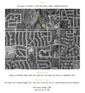 The site plan for Hidden Creek shows its relationship to typical suburdan land plans and the nature preserve.