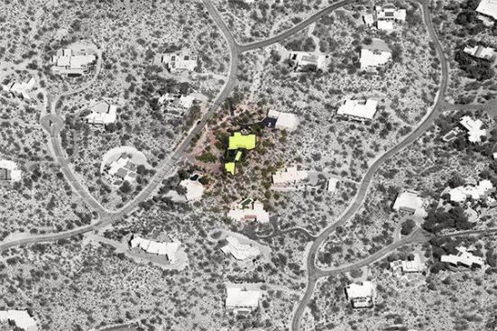 The home is set in the foothills of Tucson.
