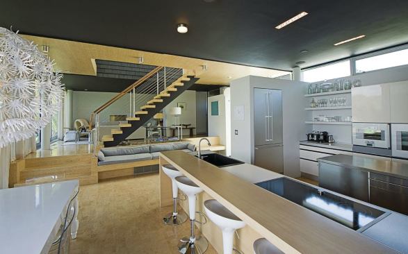 The kitchen of the North Haven, N.Y., project.