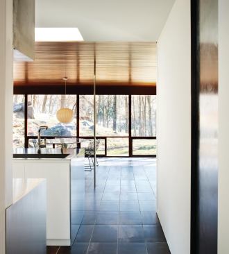 The new columns are nearly invisible when viewed head-on.