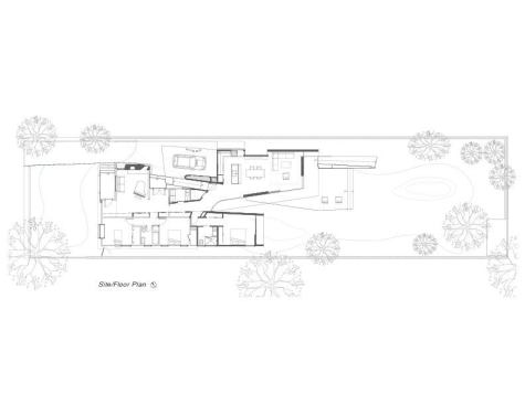 The home's floor plan.