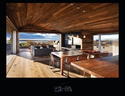 Living spaces open to the elements.