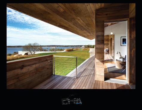 Natural, weatherbeaten materials celebrate the spirit of the place.