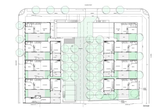 A floor plan of the main level.