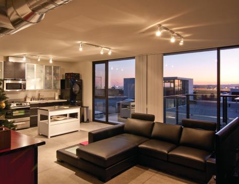 Open-plan interiors make the most of each unit's square footage.