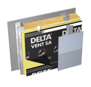 Hold Out Delta-Vent SA is a vapor permeable, self-adhesive, water-resistive air barrier that will help improve buildings’ energy efficiency. Ideal for common substrates such as concrete, masonry, OSB, and exterior-grade drywall, the product includes an aggressive adhesive with high vapor permeability and a self-sticking edge lap to keep out moisture. Cosella-Dörken. 888-433-5824. www.cosella-dorken.com.