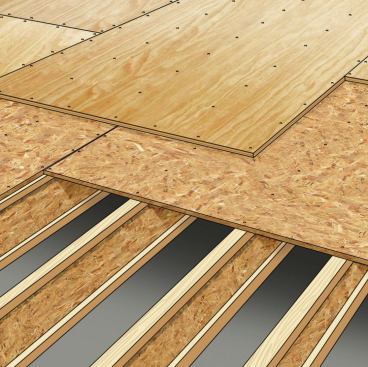 Code-compliant joist spacing and subflooring are fine for wood floors, carpeting, and resilient flooring—but not for ceramic tile. Follow industry specs, or better yet, exceed them. Install a deeper floor joist or a closer joist spacing, and double up on the plywood subflooring.