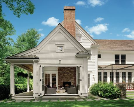 Vona’s stock in trade has long been premium projects like this New England farmhouse-style residence by D. Michael Collins Architects and this Shingle style home by Shope Reno Wharton Architects.