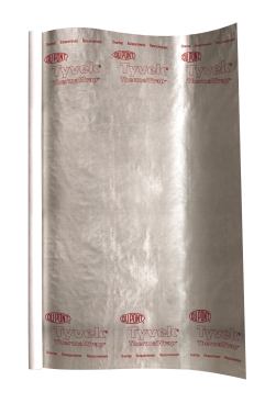 Heat Blocker ThermaWrap is a weather-resistive barrier incorporating a low-E metallized surface that minimizes heat gain and heat loss. The coating helps reduce radiant heat flow through walls, which in turn helps minimize summer heat gain and winter heat loss. It also works to create an R-2 thermal resistance in the wall cavity when facing a minimum ¾-inch air space. DuPont Building Innovations. 800-448-9835. www.dupont.com.