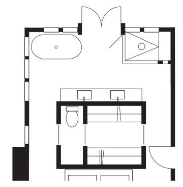 The floor plan.