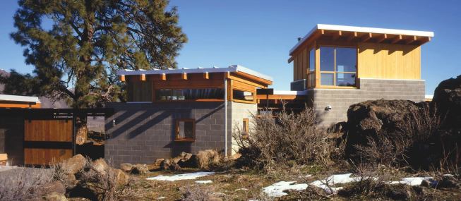 Located in central Washington state, the Campbell Orchard Residence responds to site conditions very different from those of the firm’s home turf on the green shores of Puget Sound.