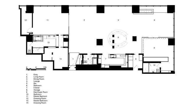 The project’s floor plan.