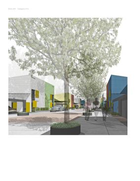 A street view of the proposed development.


