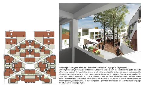 2013 RADA / On the Boards / Grand Award: Building Neighborhoods that Build Social and Economic Prosperity, Kigali, Rwanda / University of Arkansas Community Design Center