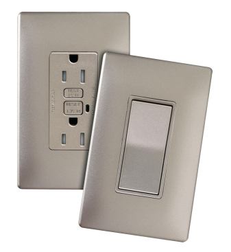 There’s no need to let bland traditional outlets and switches to dull down your modern designs thanks to these posh units, which sport a nickel finish that gives them an updated look. Legrand/Pass & Seymour. 800-776-4035. 
www.legrand.us.com. 