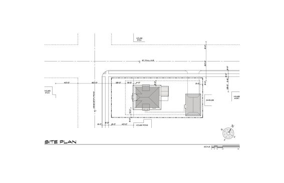 The home was right-sized to fit its corner lot and measures 3500 square feet. 