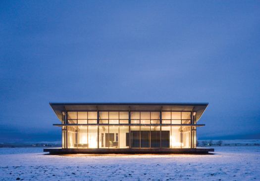 Though the home is modern, Olson designed it using classical proportions. “Getting a nice sense of proportion has always been important to me,” he says. 