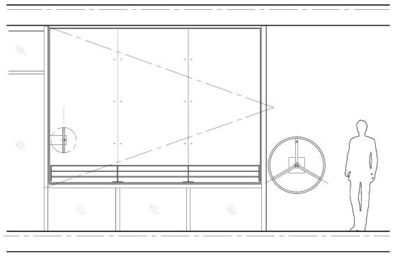 By turning the hand wheel inside each unit, owners can open the attached art doors.