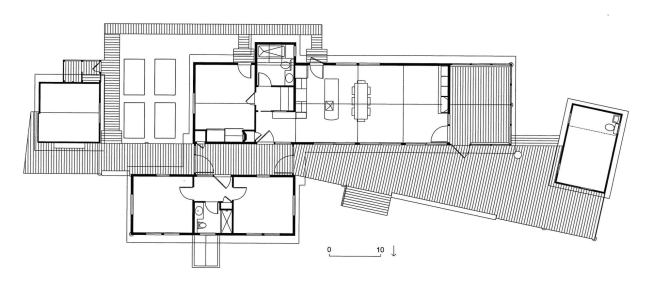 The home's floor plan.