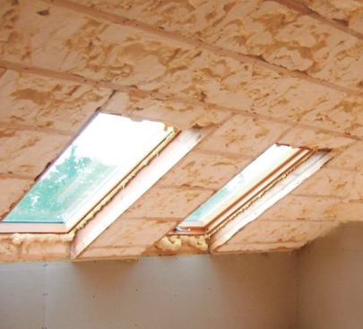 Spray foam insulation