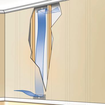 2. Provide Return Paths Provide easy ways for air to flow back to the central return grille: under-cut the doors, or install return vents in the walls.