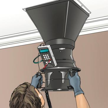 3. Measure the Flows “Commission” the system: Measure all register airflows and room air pressures after drywall, with all doors closed.