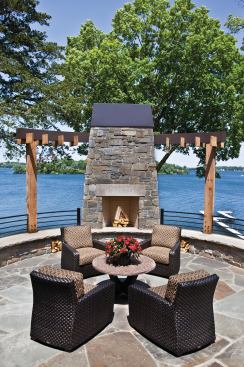 Merit Award -Palmer Pointe Lake Home, Lake Minnetonka, Minn.

Entrant/Architect: Eskuche Creative Group, Minnetonka, Minn.; Builder: Denali Custom Homes, Wayzata, Minn.



The tapered fireplace shelters the exposed patio and frames the lake view.