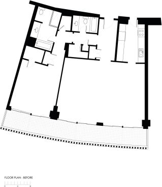 Floor plan before.