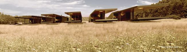 The six cottages include large porches to promote socializing among the residents.