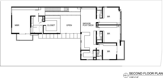 Second-floor plan