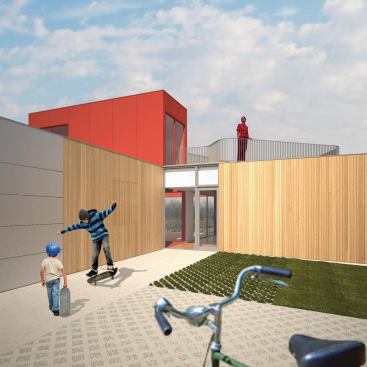 A rendering of the Wide Open House.