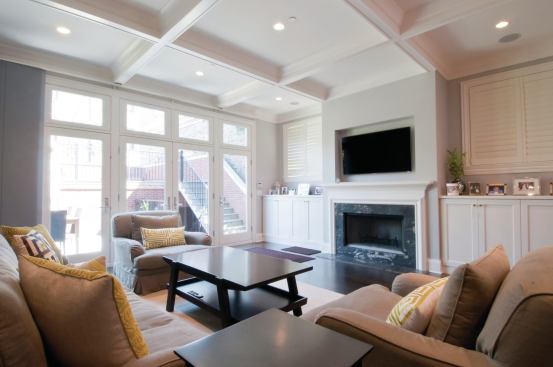 Making the most of natural light is one of the best ways to make a townhouse footprint feel spacious. 